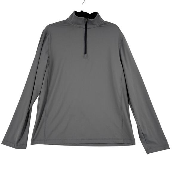 Rorie Whelan Golf Shirt Men's Size M Gray Quarter Zip UPF Dry Wicking Stretch - Picture 1 of 10